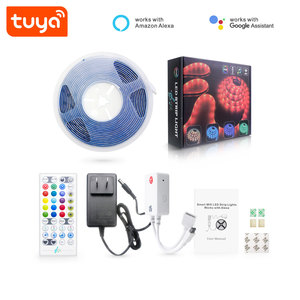 Хит продаж цветная (RGB) 5050 цветно меняющая СИД световая Tuya Smart ИК/контроллер Wi-Fi управление музыкой 5-метровая Светодиодная лента RGB комплект PST-WD301205 - Product Image 2