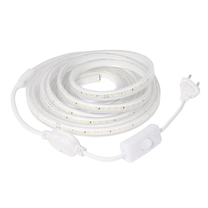 220V <strong>LED</strong> Strip 2835 120Leds/m with On/Off Switch Strip High Brightness Light Flexible <strong>LED</strong> <strong>Tape</strong> IP67 Waterproof <strong>LED</strong> Strip Light - Product Image 1