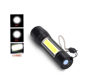 Çok fonksiyonlu teleskopik odaklama su geçirmez 3w cob led xpe cep minik meşale ışık şarj edilebilir mini fenerleri - Product Image 2