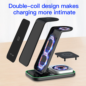 ไร้สายระบบแม่เหล็ก3 in 1สำหรับ iPhone Apple Watch airpod ที่ชาร์จแบบไร้สายอย่างรวดเร็ว - Product Image 4
