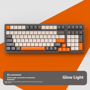 <strong>Key</strong> Wireless Mechanical <strong>Keyboard</strong> Tri-mode Connection Full <strong>Key</strong> Hot Swap Lighting Effects Gasket Muffler Structure Laptops - Product Image 2