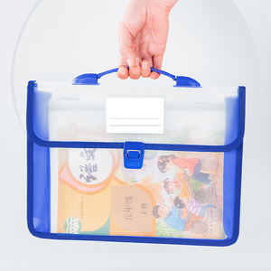 Carpetas de archivos de plástico transparente A4, billetera expandible con cierre a presión, estuche de bolsillo, organizador para estudiantes, almacenamiento de papel para cuaderno - Product Image 2