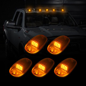 12Vマウスライトホワイトイエローカールーフトップ修正警告灯Ledビーコンライトトラックバン用 - Product Image 2