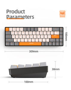 Custom Arabic English Bluetooth Wireless Gaming <strong>Keyboard</strong> Orange 70 Percent Mechanical <strong>Keyboard</strong> Gaming <strong>Keyboards</strong> - Product Image 5