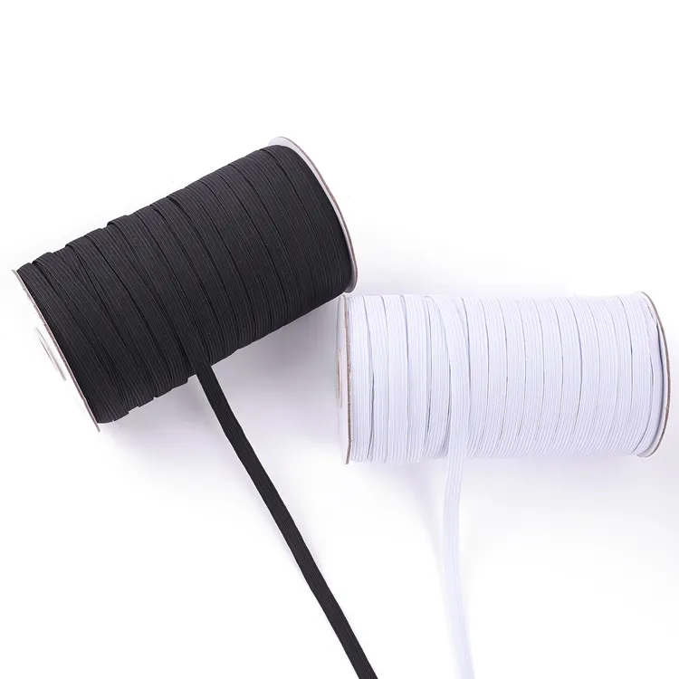 factory wholesale nylon premium quality white/black color elastic earloop for facemask material