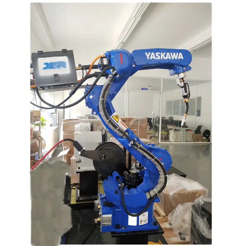 Yaskawa-robot de soldadura industrial tig de 6 ejes, máquina de soldadura AR1440, robot de tubos, soldadura láser