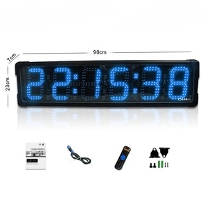 Orologio personalizzato 6 pollici cifre blu digitale singolo lato maratona orologio LED gara sport all'aperto sistema di cronometraggio - Product Image 4