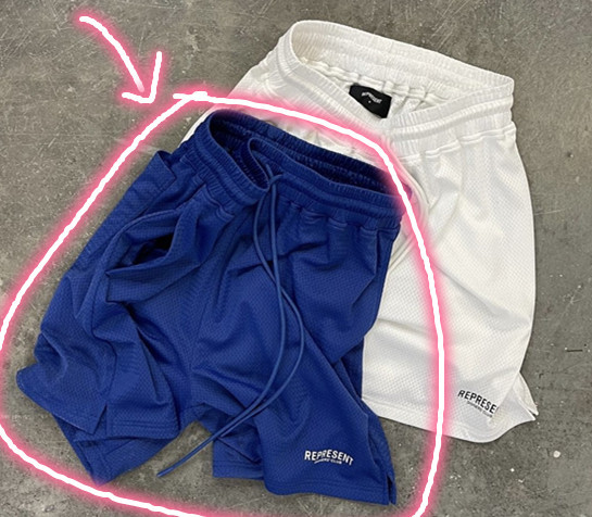 Blue shorts