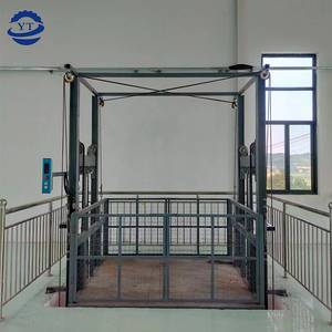 1-20m Customized Hydraulic Drive <strong>Loading</strong> <strong>and</strong> <strong>Unloading</strong> Single/double Guide Rail Cargo <strong>Lift</strong> - Product Image 6