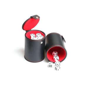Tùy chỉnh da xúc xắc cup Set với 5 dices giải trí da xúc xắc Shaker - Product Image 2
