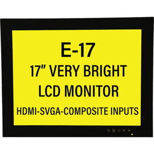 E-17 17英寸宽屏游戏显示器，带HDMI-SVGA-复合输入明亮的液晶显示器，但使用替代产品 - Product Image 1