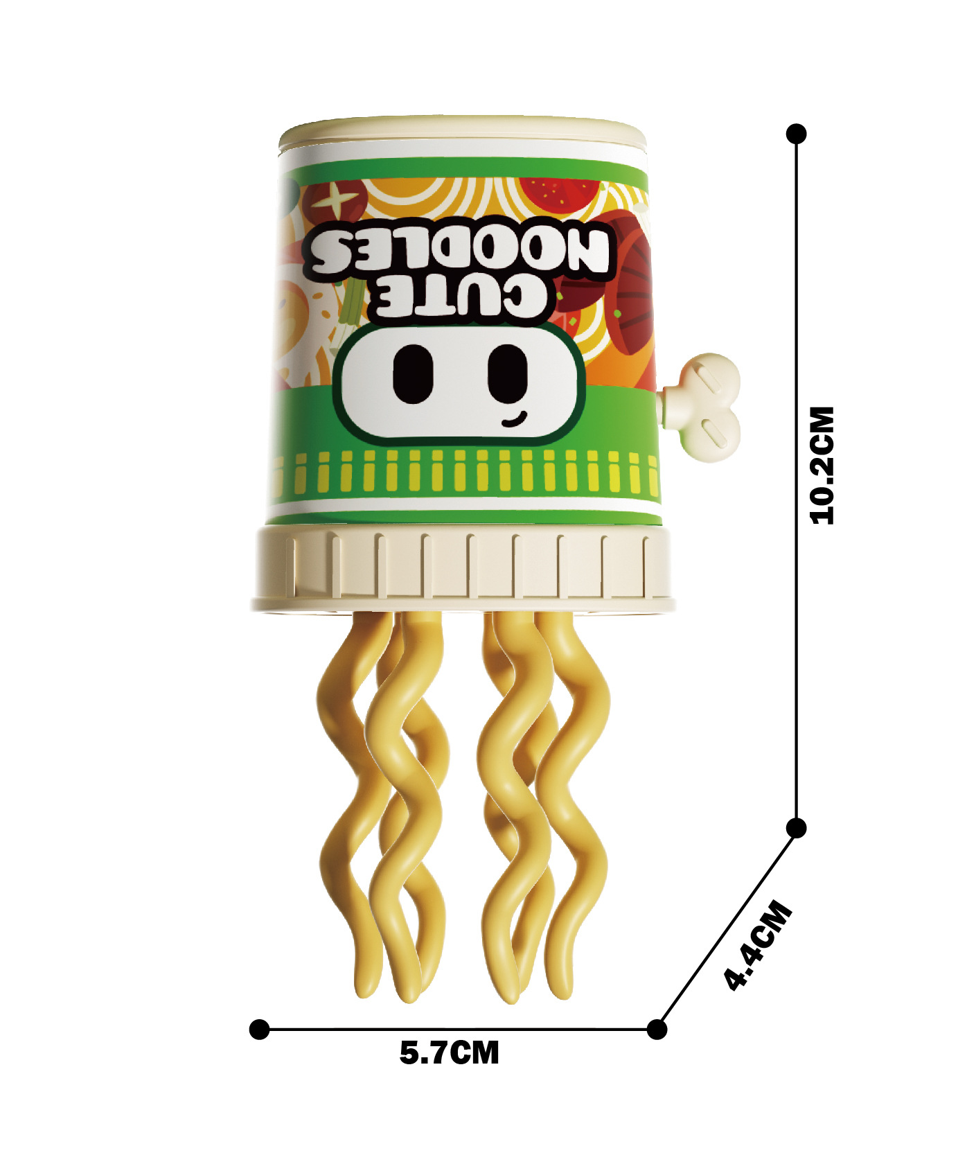 Fideos instantáneos verdes