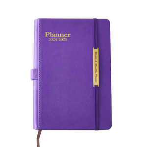 Velvet Custom Journal Christian Personal Recargable A5 Espiral Rosa Cubierta de cuero Cuadernos con notas adhesivas