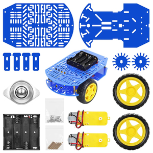 Tscin buny 2WD Robot Acryl blau Auto Chassis Zubehör für Arduino Fernbedienung Auto - Product Image 2