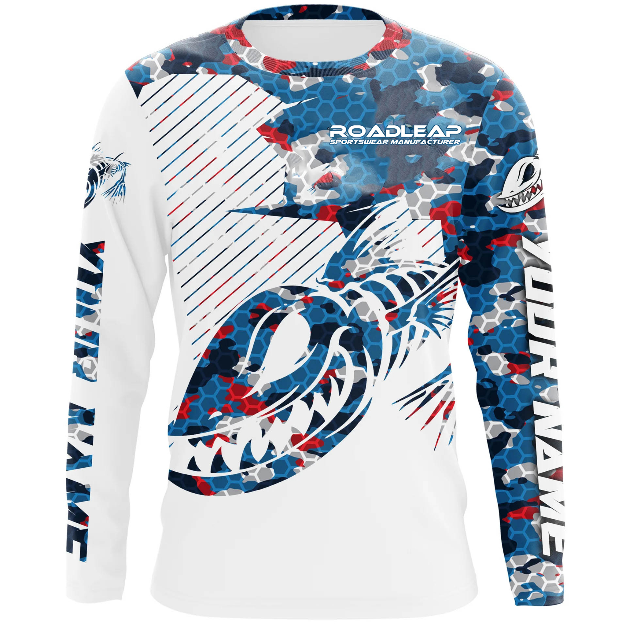 # OEM y ODM - Azul y Blanco