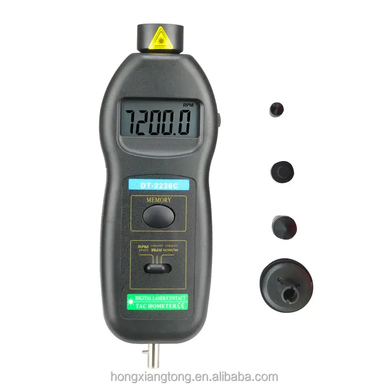 DT2236C 2-in-1 RPM-Tester Motor-Geschwindigkeitsmesser Kontakt-Digital-Auto-Gauge-Tachometer Motorrad-Geschwindigkeitsmesser