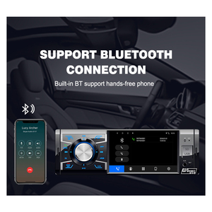 Sistema de Audio estéreo para coche, reproductor de Radio MP3 MP5 de 4 pulgadas con un solo Din, puerto USB incorporado, entrada AUX, AM/FM - Product Image 4