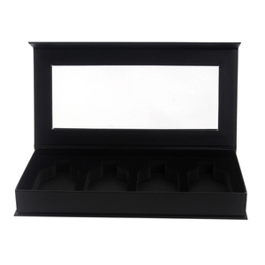 China Custom Black <strong>Rectangle</strong> Magnetic <strong>Display</strong> Gift <strong>Boxes</strong> for Packaging Candy Snacks With Clear Transparent Pvc Plastic <strong>Window</strong> - Product Image 2