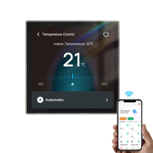 Smart Life Panel de control Pantalla táctil central de 4 pulgadas, comandos de voz integrados de Alexa, control inalámbrico para dispositivos inteligentes - Product Image 1