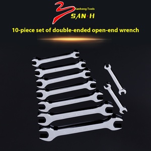 Sanhong donanım kaynağı 10-Piece manuel Set çift kafa açma anahtarı metrik tetik oto tamir aracı - Product Image 2