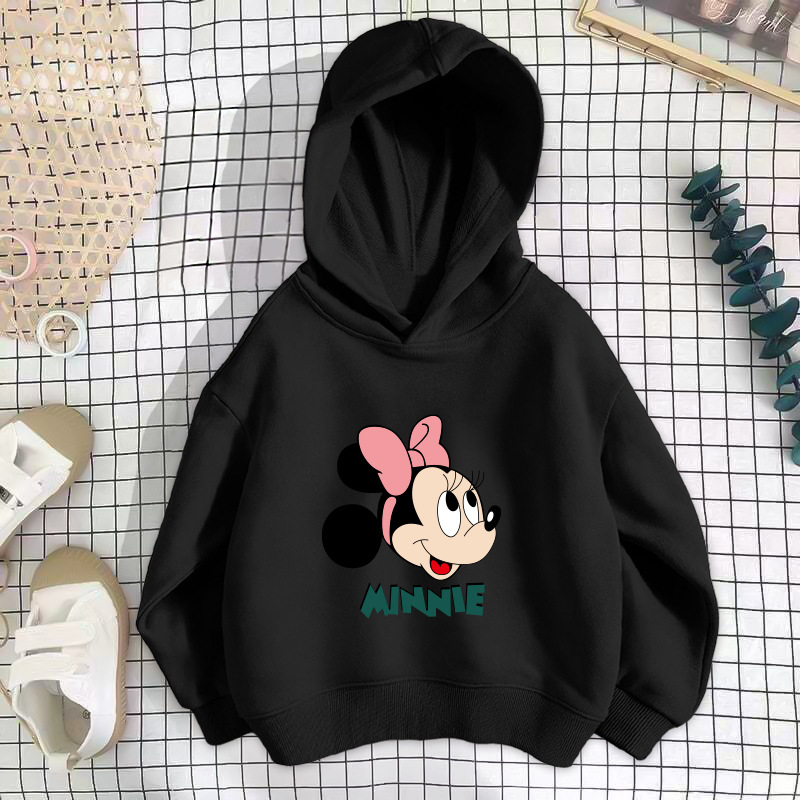 Black green letter minnie sweat