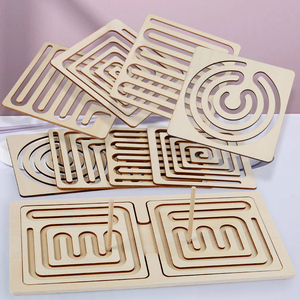 Nhà Máy Giá Top Não Sáng Giác Ngộ Đồ Chơi Bằng Gỗ Interhemispheric Đồ Chơi Bằng Gỗ Mê Cung Trò Chơi Cho Trẻ Em - Product Image 5