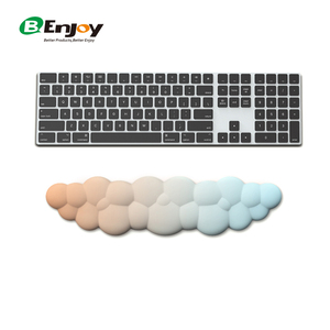High-Density Memory Foam <strong>Mouse</strong> Pad Anti-Slip Feature Wireless Charging Cute <strong>Keyboard</strong> Cloud Wrist Rest Support for <strong>Computer</strong> <strong>Use</strong> - Product Image 5