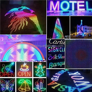 12v 24v 5v Ws2811 Led Pixel Light String 12mm Rgb impermeabile Ip68 Full Color magia Dmx indirizzabile modulo Led Luces