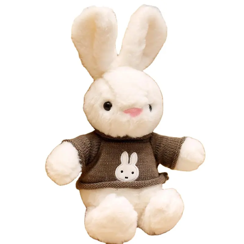 Gran oferta, lindo conejo de Pascua, juguete de peluche, peluche de conejo suave, muñeco de conejito Kawaii, regalo para niños, muñecos de conejito de Pascua, Animal relleno B