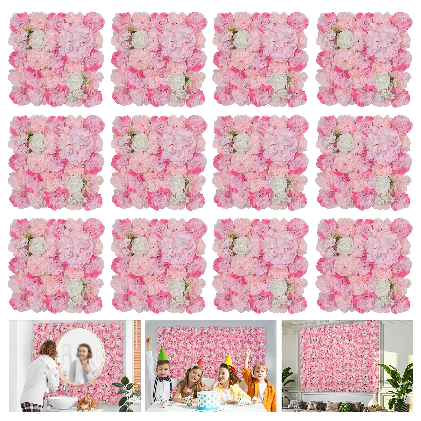 สีชมพู 12 ชิ้น