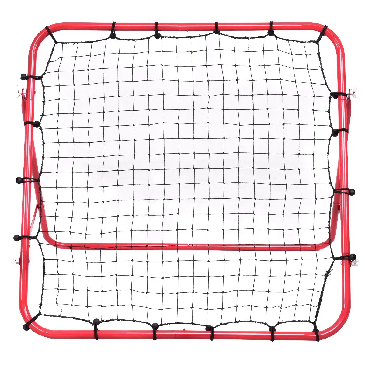 เครื่อง rebounder ลูกฟุตบอลแบบพกพาเป้าหมายตาข่ายสำหรับเด็กเล่น