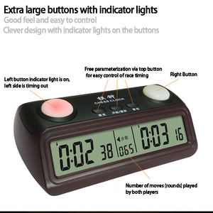 Schachuhr-Wettkampfs tunde Profession elle digitale Schachuhr Chinesischer Schach-Countdown-Timer - Product Image 4