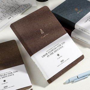 Cuaderno de tamaño A5/A6/B5 de gran venta con nuevo diseño, 112 hojas, cubierta de tela con logotipo personalizado para uso escolar, oficina y escritura