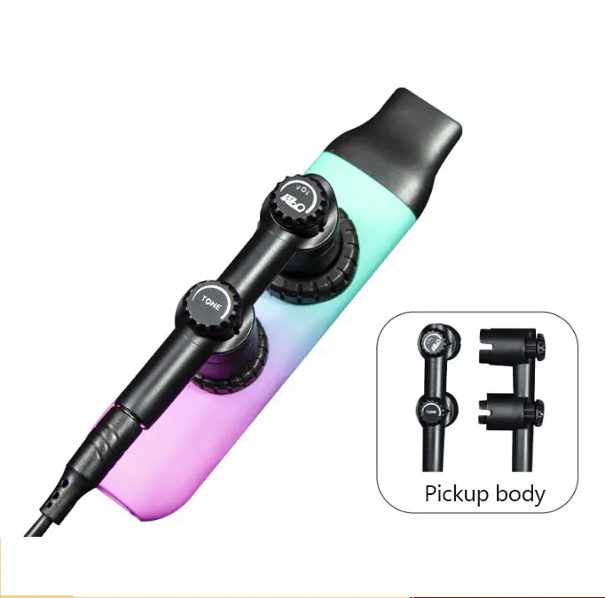 Pikap ağız müzik aletleri ve aksesuarları ile özel çift flüt delik Kazoo