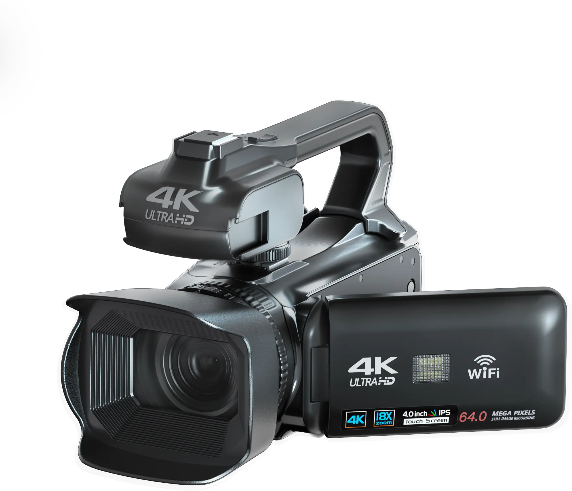 Câmera de vídeo wi-fi zoom 18x, mais novo filmadora ir, visão noturna, 4k, com microfone, para fotografia