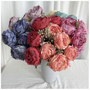 Flower Decoration Home Decor Green Plastic Natural-<strong>Like</strong> High Quality for Event Tall Pink Artificial <strong>Vines</strong> With Flowers