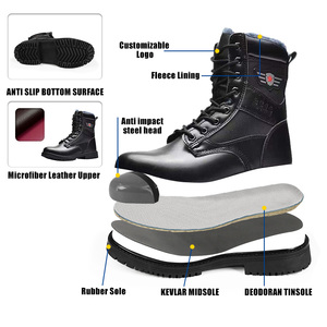 Hot Bán Chiến Thuật Khởi Động Da Không Thấm Nước Ngoài Trời Khởi Động Thoáng Khí Trọng Lượng Nhẹ An Toàn Giày Cho Nam Giới - Product Image 2