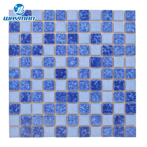 Thủ công khảm thủy tinh cho hồ bơi tường & sàn không thấm nước sang trọng hồ bơi Gạch <span class=keywords><strong>Mosaic</strong></span> - Product Image 3