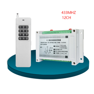 長距離433Mhz AC85V-265V 12CHチャンネルワイヤレスリモコンLEDライトスイッチRFトランスミッター & レシーバー - Product Image 1