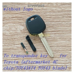 Alla chiave del Transponder per Toyota (Chip aftermarket 4C/TOY43AT4 TOY43 Blade) - Product Image 2