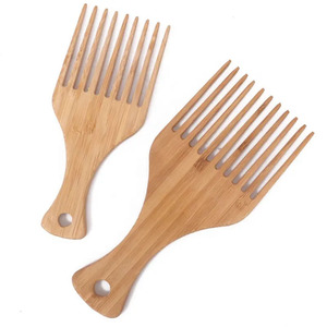 Hot bán xách tay bằng gỗ <span class=keywords><strong>afro</strong></span> tóc Picks tre <span class=keywords><strong>afro</strong></span> lược nắm tay Pick cho nam giới của tạo kiểu tóc - Product Image 1