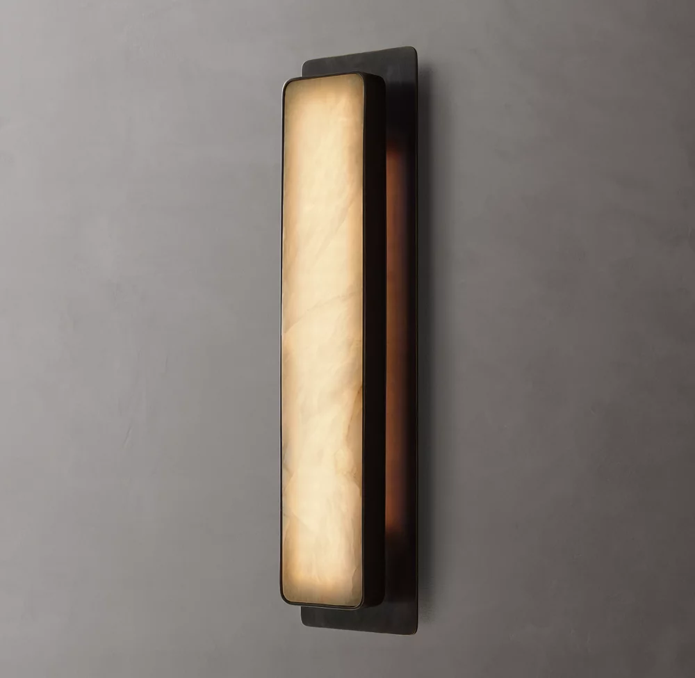 Bronzo (5 "W x 3" D x 20 "H) ottone massiccio
