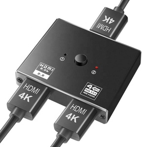 2 en 1 salida HD 2*1 convertidor 1*2 1 en 2 salida compatible con interruptor HDMI de conmutación bidireccional 4K60hz
