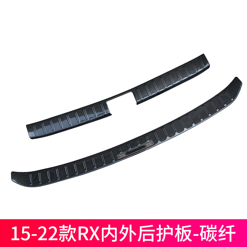 Placas protectoras traseras exteriores de fibra de carbono para RX de 5 asientos (2015-2022)