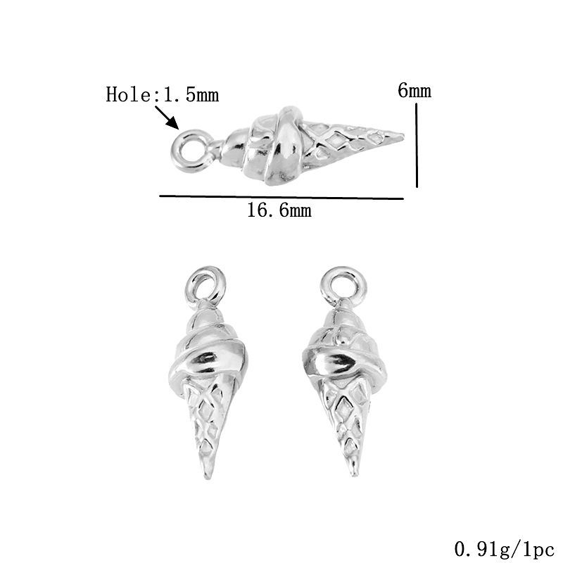 Cornet de glace couleur acier 1538