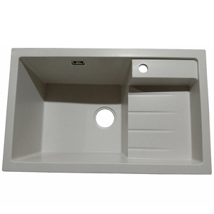 流行颜色独特的排水板水槽石英盆橱柜深洗衣厨房水槽 - Product Image 3