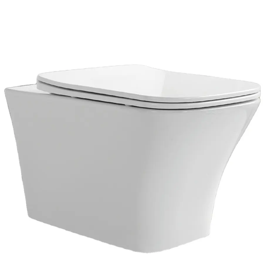 Европейская санитарная посуда для ванной комнаты, подвесная Керамическая Настенная унитаза без оправы, настенная подвесная унитаз с цистерной