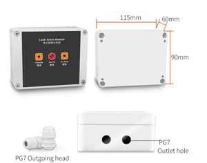 LD200水検知モジュール水漏れ検知システム用検知ケーブル付き水漏れ検知モジュール漏れ警報モジュール - Product Image 1