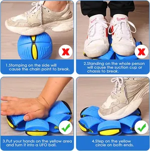 Çevre dostu uçan UFO sihirli topu Pet köpek açık spor eğitim interaktif oyuncaklar sıkıştırmak düz atmak tabağı topu köpek - Product Image 4