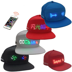 USB Charging App Programmable LED <strong>Message</strong> Hats Glowing Logo Baseball Cap Luminous Party Hat Light up Scrolling <strong>Display</strong> LED Caps - Product Image 6